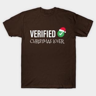 Verified Christmas Lover | Santa Hat T-Shirt